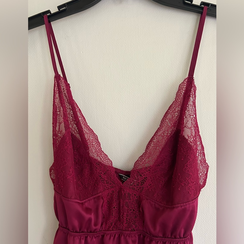 VICTORIA’S SECRET Babydoll Lace Trim Y2K Cami Top Fairy Grunge Whimsigoth Size M - Picture 4 of 13